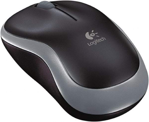 Logitech - Black Mouse - Use with Mac OS X 10.4 & Later, Windows XP, Vista, 7 - Eagle Tool & Supply