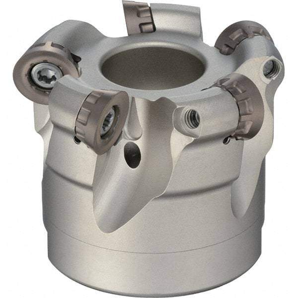 Sumitomo - 2" Cut Diam, 6mm Max Depth, 3/4" Arbor Hole, 4 Inserts, RDET12 Insert Style, Indexable Copy Face Mill - RSX Cutter Style, 1-3/4 High, Series RSX - Eagle Tool & Supply