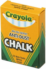 Crayola - Chalk Display/Marking Boards Accessory Type: Nontoxic Anti-Dust Chalks For Use With: Chalk Boards - Eagle Tool & Supply