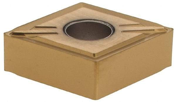 Seco - CNMG431 FF2 Grade CP500 Carbide Turning Insert - 80° Diamond, 1/2" Inscr Circle, 3/16" Thick, 1/64" Corner Radius - Eagle Tool & Supply