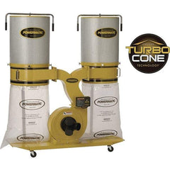 Jet - 230/460 Volt Dust Collector - 236 CFM Air Flow, 11.31" Static Pressure Water Level - Eagle Tool & Supply