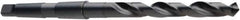 DORMER - 27/32", 2MT 118° Point High Speed Steel Taper Shank Drill Bit - Oxide Finish, 150mm Flute Length, 248mm OAL, Spiral Flute, Series A130 - Eagle Tool & Supply