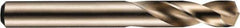 DORMER - 7.3mm 135° Spiral Flute High Speed Steel Screw Machine Drill Bit - Bright Finish, Right Hand Cut, 34mm Flute Length, 74mm OAL, Split Point, Straight Shank - Eagle Tool & Supply