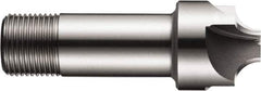 DORMER - 1/2" Radius, 1-3/8" Mill Diam, 4 Flute High Speed Steel Corner Rounding End Mill - Single End, Uncoated, 3-1/4" OAL, 1" Shank Diam - Eagle Tool & Supply