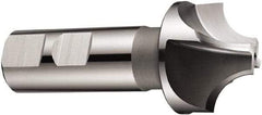 DORMER - 12mm Radius, 1.378" Mill Diam, 4 Flute Cobalt Corner Rounding End Mill - Single End, Uncoated, 3-15/16" OAL, 0.7874" Shank Diam - Eagle Tool & Supply
