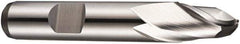DORMER - 12mm Diam, 16mm LOC, 2 Flute Cobalt Ball End Mill - Uncoated, Single End, 73mm OAL, 12mm Shank Diam, Spiral Flute - Eagle Tool & Supply