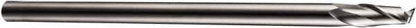 DORMER - 2 Flute Cobalt Roughing & Finishing Square End Mill - Uncoated, Straight Shank, 30° Helix, Centercutting, Regular Length - Eagle Tool & Supply