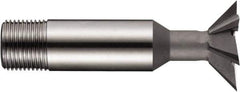 DORMER - 13mm Diam x 3mm Width of Cut, 45° Included Angle, High Speed Steel Dovetail Cutter - Uncoated - Eagle Tool & Supply