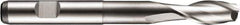 DORMER - 6mm Diam, 13mm LOC, 2 Flute Cobalt Keyway End Mill - Spiral Flute, Uncoated, 6mm Shank Diam, 68mm OAL, 30° Helix, Centercutting - Eagle Tool & Supply