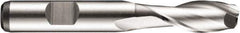 DORMER - 20mm Diam, 38mm LOC, 2 Flute Powdered Metal Keyway End Mill - Spiral Flute, Uncoated, 20mm Shank Diam, 104mm OAL, 30° Helix, Centercutting - Eagle Tool & Supply