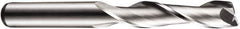 DORMER - 2 Flute Cobalt Roughing & Finishing Square End Mill - Uncoated, Straight Shank, 30° Helix, Centercutting, Extra Long Length - Eagle Tool & Supply