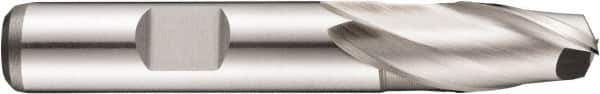DORMER - 7.5mm Diam, 10mm LOC, 2 Flute Powdered Metal Keyway End Mill - Spiral Flute, Uncoated, 10mm Shank Diam, 60mm OAL, 30° Helix, Centercutting - Eagle Tool & Supply