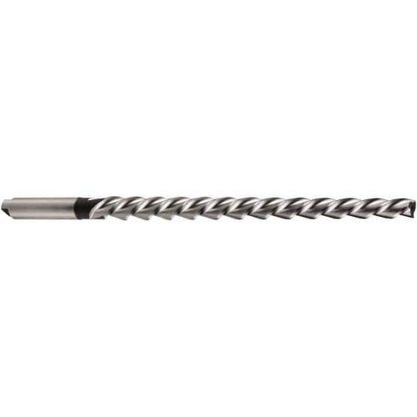 DORMER - 12mm Pin, 0.6304" Diam, 0.4649" Small End, 16mm Diam Tanged Shank, 210mm Flute, Taper Pin Reamer - Eagle Tool & Supply
