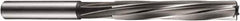 DORMER - 13/64" High Speed Steel 6 Flute Chucking Reamer - Spiral Flute, 5.14mm Straight Shank, 44mm Flute Length, 87mm OAL - Eagle Tool & Supply