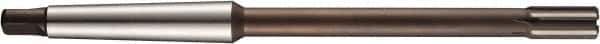 DORMER - 18mm Solid Carbide 6 Flute Chucking Reamer - Straight Flute, 2MT Morse Taper Shank, 22mm Flute Length, 219mm OAL - Eagle Tool & Supply