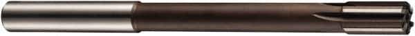 DORMER - 10mm Solid Carbide 6 Flute Chucking Reamer - Straight Flute, 10mm Straight Shank, 19mm Flute Length, 133mm OAL - Eagle Tool & Supply