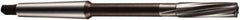 DORMER - 9mm Solid Carbide 6 Flute Chucking Reamer - Spiral Flute, 1MT Morse Taper Shank, 36mm Flute Length, 162mm OAL - Eagle Tool & Supply