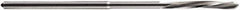 DORMER - 1.8mm Solid Carbide 4 Flute Chucking Reamer - Spiral Flute, 1.8mm Straight Shank, 11mm Flute Length, 49mm OAL - Eagle Tool & Supply
