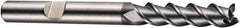 DORMER - 5 Flute Powdered Metal Roughing & Finishing Square End Mill - AlCrN Finish, Weldon Shank, 45° Helix, Centercutting, Extra Long Length - Eagle Tool & Supply