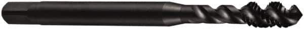 DORMER - M24x3.00 Metric Coarse 4 Flute 6H Bottoming Spiral Flute Tap - Cobalt, Oxide Finish, 130mm OAL, Right Hand Flute, Right Hand Thread, Series E003 - Eagle Tool & Supply