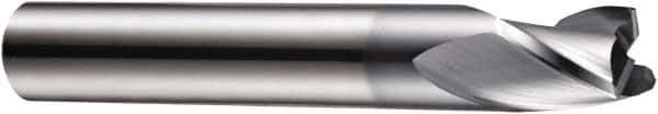 DORMER - 4.8mm Diam, 6mm LOC, 3 Flute Solid Carbide Keyway End Mill - Spiral Flute, AlCrN Finish, 6mm Shank Diam, 54mm OAL, 30° Helix, Centercutting - Eagle Tool & Supply