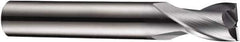 DORMER - 4mm Diam, 5mm LOC, 2 Flute Solid Carbide Keyway End Mill - Spiral Flute, AlCrN Finish, 6mm Shank Diam, 54mm OAL, 30° Helix, Centercutting - Eagle Tool & Supply