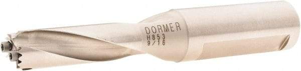 DORMER - 13.5 to 14.5mm Diam, 3xD, 3/4" Shank Diam, 52.5mm Flute, 116.5mm OAL, Replaceable Tip Drill - H853 Toolholder, Series H853 - Eagle Tool & Supply