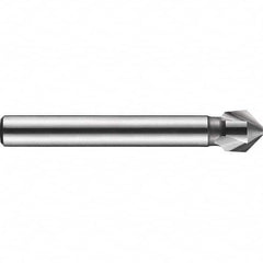 DORMER - 6mm Shank Diam, 3 Flute 90° High Speed Steel Countersink - Eagle Tool & Supply