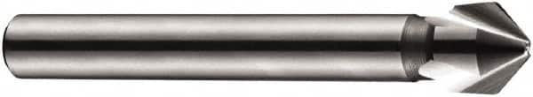 DORMER - 6mm Shank Diam, 3 Flute 90° High Speed Steel Countersink - Eagle Tool & Supply