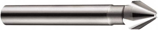 DORMER - 6mm Shank Diam, 3 Flute 60° High Speed Steel Countersink - Eagle Tool & Supply