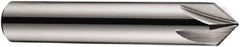 DORMER - 10mm Shank Diam, 7 Flute 90° High Speed Steel Countersink - Bright Finish, 56mm OAL, Single End, Straight Shank, Right Hand Cut - Eagle Tool & Supply