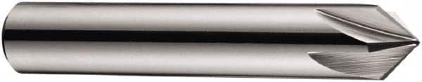 DORMER - 8mm Shank Diam, 5 Flute 90° High Speed Steel Countersink - Eagle Tool & Supply