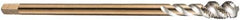 DORMER - M16x1.00 Metric Fine 4 Flute 6H Bottoming Spiral Flute Tap - Cobalt, Bright Finish, 100mm OAL, Right Hand Flute, Right Hand Thread, Series EX10 - Eagle Tool & Supply