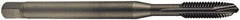 DORMER - 7/16-14 UNC, 3 Flute, Oxide Finish, Cobalt Spiral Point Tap - Plug Chamfer, Right Hand Thread, 100mm OAL, 20mm Thread Length, 8mm Shank Diam, 2B Class of Fit, Series EP21 - Exact Industrial Supply