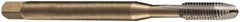 DORMER - 1/4-20 UNC, 3 Flute, Bright Finish, Cobalt Spiral Point Tap - Plug Chamfer, Right Hand Thread, 80mm OAL, 15mm Thread Length, 7mm Shank Diam, 2B Class of Fit, Series EP20 - Exact Industrial Supply