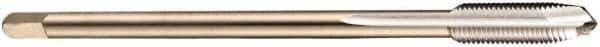 DORMER - M5x0.50 Metric Fine, 3 Flute, Bright Finish, Cobalt Spiral Point Tap - Plug Chamfer, Right Hand Thread, 70mm OAL, 13mm Thread Length, 3.5mm Shank Diam, 6H Class of Fit, Series EP10 - Exact Industrial Supply