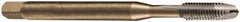 DORMER - M10x1.50 Metric Coarse, 3 Flute, Bright Finish, Cobalt Spiral Point Tap - Plug Chamfer, Right Hand Thread, 100mm OAL, 20mm Thread Length, 7mm Shank Diam, 6H Class of Fit, Series EP006H - Exact Industrial Supply