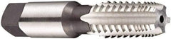 DORMER - 3/8-18 NPT, 5 Flutes, Bright Finish, High Speed Steel, Interrupted Thread Pipe Tap - 3.1496 Inch Overall Length, 0.7008 Inch Shank Diameter, 1-1/16 Inch Thread Length, 0.531 Inch Square Size, 0.7677 Inch Projection, Bottoming Chamfer, Series E711 - Eagle Tool & Supply