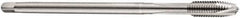 DORMER - M14x2.00 Metric Coarse 3 Flute Bright Finish Cobalt Spiral Point Extension Tap - Plug Chamfer, 127mm OAL, 6H Class of Fit, Series E606 - Eagle Tool & Supply