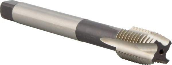 DORMER - M20x2.50 Metric Coarse 4 Flute Bright Finish Cobalt Spiral Point Extension Tap - Plug Chamfer, 149mm OAL, 6H Class of Fit, Series E606 - Eagle Tool & Supply