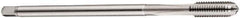 DORMER - M4x0.70 Metric Coarse 6H 3 Flute Bright Finish Cobalt Straight Flute Machine Tap - Bottoming, Right Hand Thread, 73mm OAL, 12mm Thread Length, Oversize - Eagle Tool & Supply