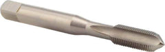 DORMER - 5/16-32 UN 2B 3 Flute Bright Finish High Speed Steel Straight Flute Machine Tap - Bottoming, Right Hand Thread, 72mm OAL, 16mm Thread Length, Oversize - Eagle Tool & Supply