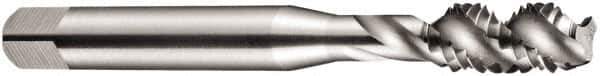 DORMER - BA4x0.66 BA 3 Flute Bottoming Spiral Flute Tap - High Speed Steel, Oxide Finish, 50mm OAL, Right Hand Flute, Right Hand Thread, Series E544 - Exact Industrial Supply