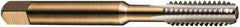 DORMER - 1-12 UNF 2B 4 Flute Bright Finish High Speed Steel Straight Flute Machine Tap - Bottoming, Right Hand Thread, 130mm OAL, 35mm Thread Length, Oversize - Eagle Tool & Supply