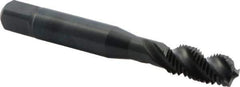 DORMER - 3/8-20 BSF 3 Flute Bottoming Spiral Flute Tap - High Speed Steel, Oxide Finish, 80mm OAL, Right Hand Flute, Right Hand Thread, Series E538 - Eagle Tool & Supply