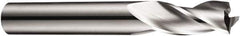 DORMER - 20mm, 38mm LOC, 20mm Shank Diam, 104mm OAL, 3 Flute, Solid Carbide Square End Mill - Single End, Bright Finish, Spiral Flute, 30° Helix, Centercutting, Right Hand Cut, Right Hand Flute, Series S903 - Eagle Tool & Supply