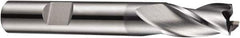 DORMER - 3mm Diam, 7mm LOC, 3 Flute Solid Carbide Keyway End Mill - Spiral Flute, AlCrN Finish, 6mm Shank Diam, 57mm OAL, 30° Helix, Centercutting - Eagle Tool & Supply
