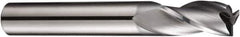 DORMER - 5mm Diam, 10mm LOC, 3 Flute Solid Carbide Keyway End Mill - Spiral Flute, AlCrN Finish, 6mm Shank Diam, 57mm OAL, 30° Helix, Centercutting - Eagle Tool & Supply