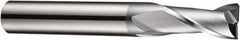 DORMER - 4.5mm Diam, 8mm LOC, 2 Flute Solid Carbide Keyway End Mill - Spiral Flute, AlCrN Finish, 6mm Shank Diam, 57mm OAL, 30° Helix, Centercutting - Eagle Tool & Supply