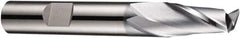 DORMER - 14mm Diam, 22mm LOC, 2 Flute Solid Carbide Keyway End Mill - Spiral Flute, AlCrN Finish, 12mm Shank Diam, 83mm OAL, 30° Helix, Centercutting - Eagle Tool & Supply